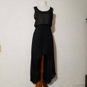 ASOS Black Pleated Dress